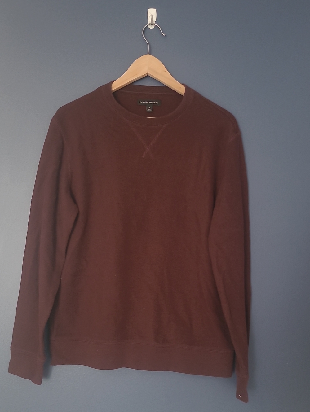 Banana Republic Men's Dark Brown Crewneck Sweater